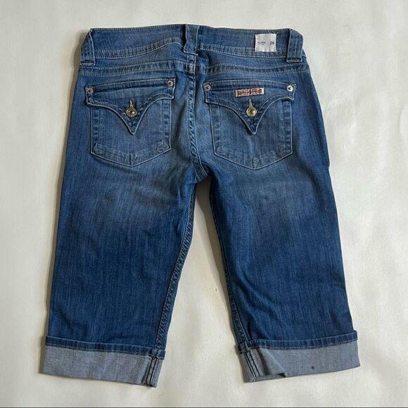 Hudson | Palerme Knee Cuffed Denim Shorts - Picture 4 of 8